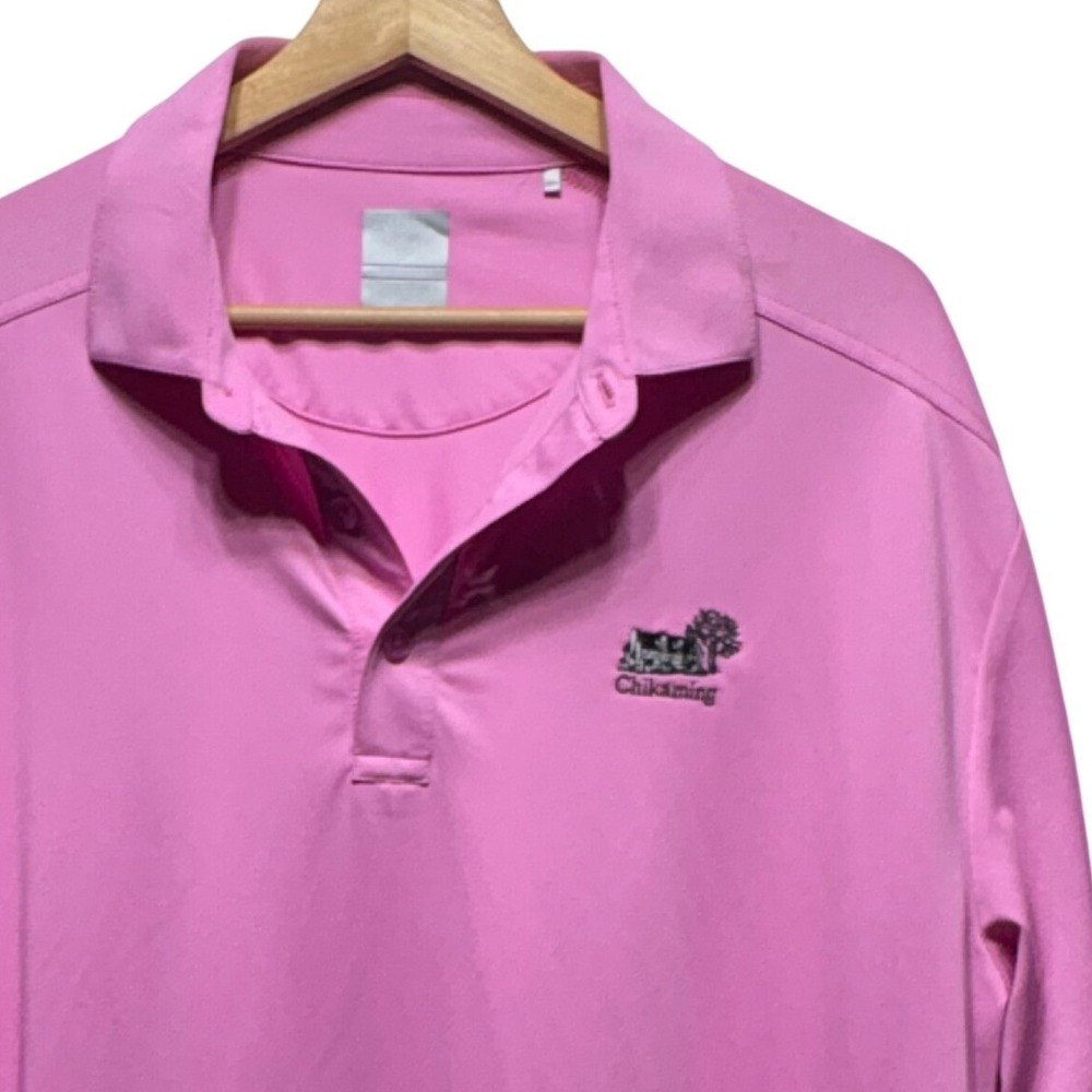 Callaway Opti-Dri Mens Large Pink Chikaming Country Club Golf Polo Shirt L
